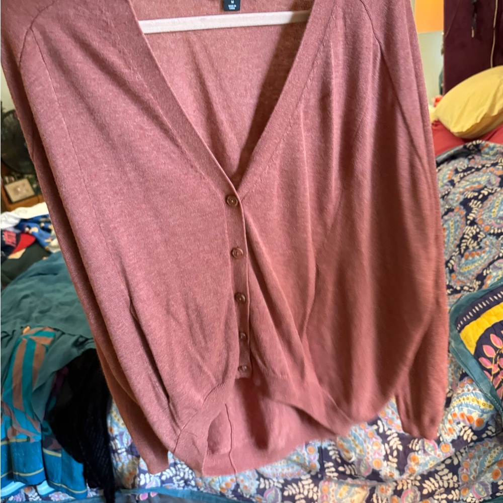 Trouve Women's Cardigan in Warm Rust